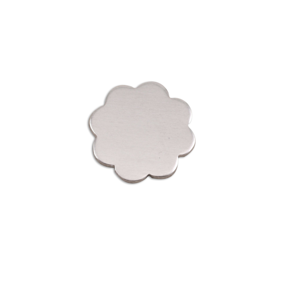 Metal Stamping Blanks Aluminum Flower with 8 Petals, 14mm (.55"), 24g